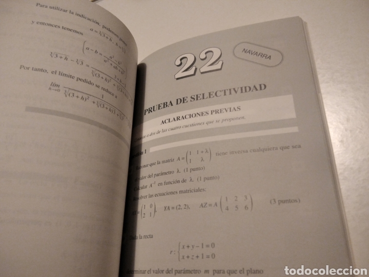 Libros de segunda mano de ciencias: Selectividad matem&aacute;ticas LOGSE - Foto 6