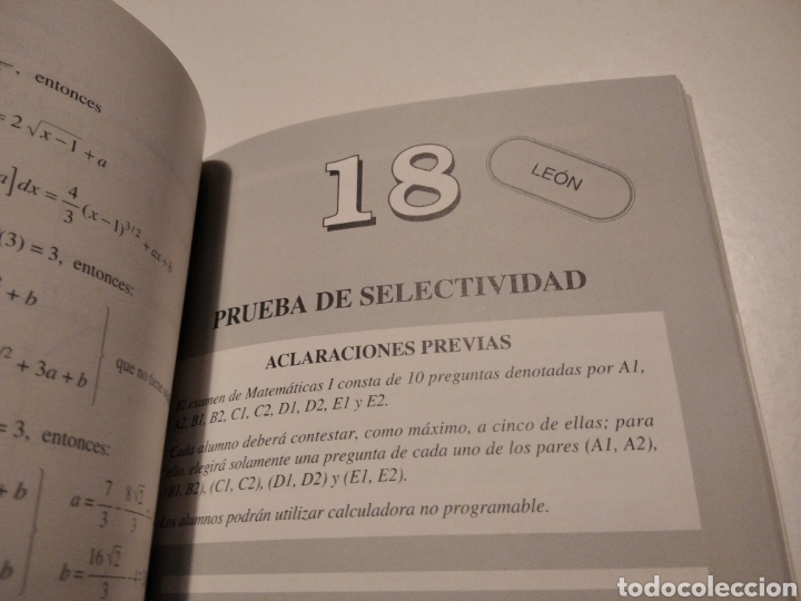 Libros de segunda mano de ciencias: Selectividad matem&aacute;ticas LOGSE - Foto 7