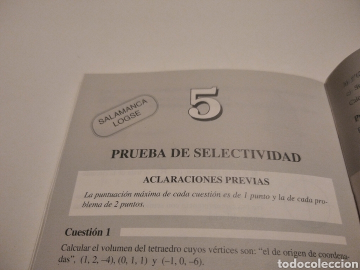 Libros de segunda mano de ciencias: Selectividad matem&aacute;ticas LOGSE - Foto 8