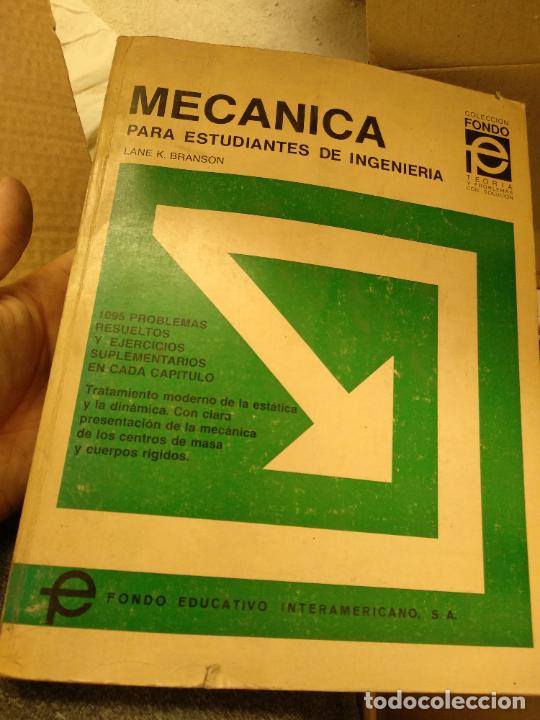 Libros de segunda mano de ciencias: Mec&aacute;nica para estudiantes de ingenier&iacute;a Branson - Foto 1