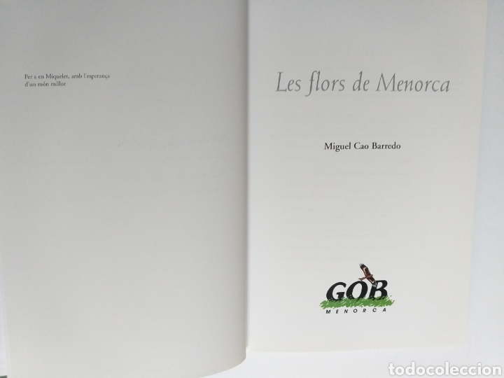Libros de segunda mano: Les flors de Menorca Miguel Cao Barredo .. Baleares - Foto 6