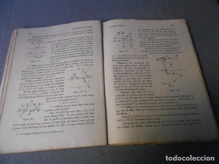 Libros de segunda mano de ciencias: LECCIONES DE GEOMETRIA DESCRIPTIVA - Foto 3