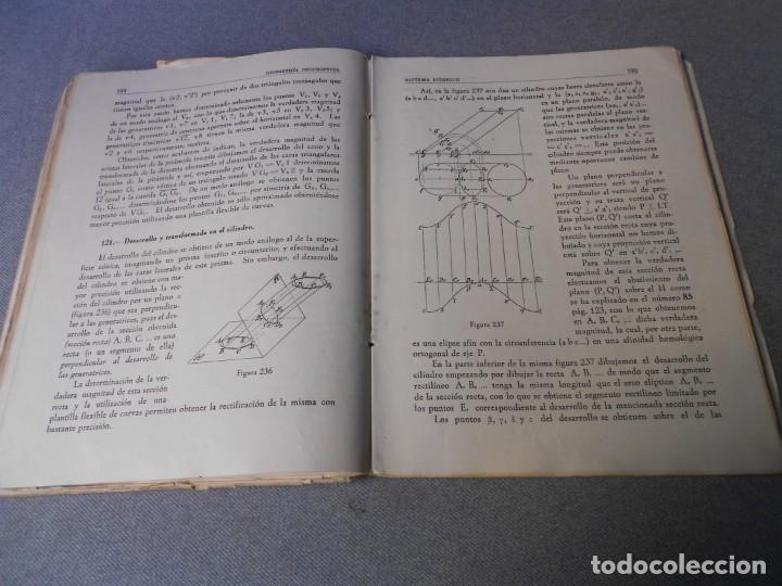 Libros de segunda mano de ciencias: LECCIONES DE GEOMETRIA DESCRIPTIVA - Foto 4