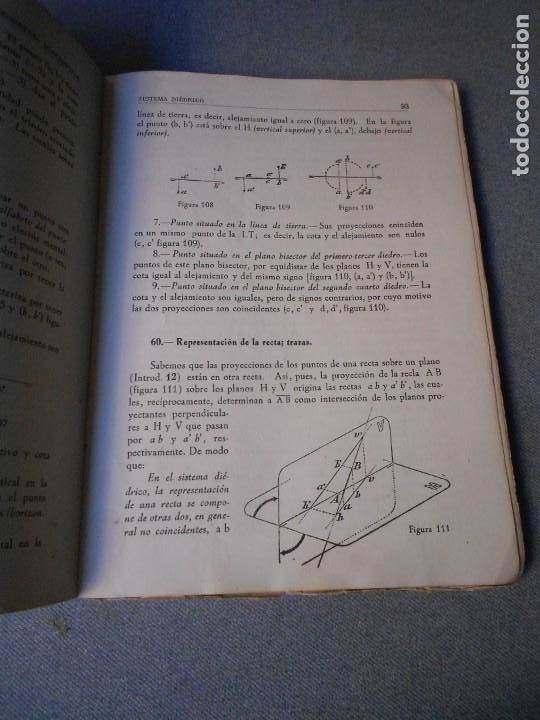 Libros de segunda mano de ciencias: LECCIONES DE GEOMETRIA DESCRIPTIVA - Foto 6