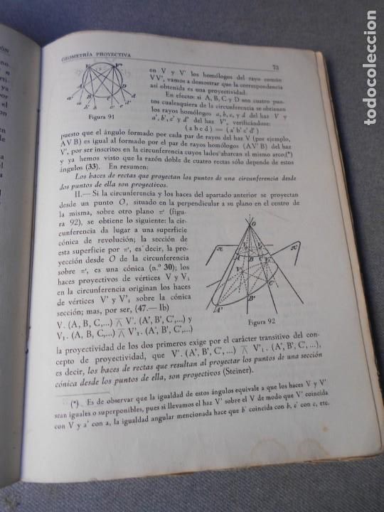 Libros de segunda mano de ciencias: LECCIONES DE GEOMETRIA DESCRIPTIVA - Foto 7