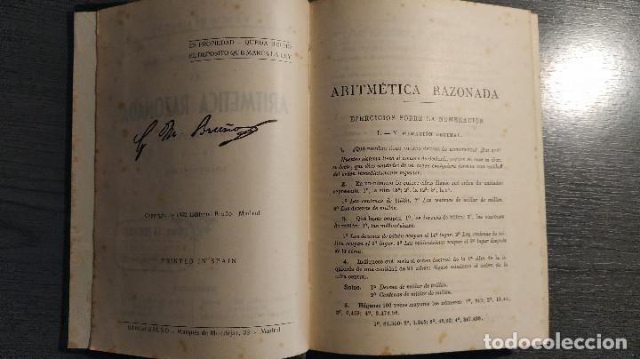 Libros de segunda mano de ciencias: ARITMETICA RAZONADA. CLAVE. EDICIONES BRU&Ntilde;O. 1952. - Foto 6