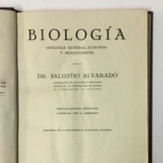 Libros de segunda mano: BIOLOGÍA (BIOLOGÍA GENERAL, ECOLOGÍA Y BIOGEOGRAFÍA). - ALVARADO, DR. SALUSTIO.. Lote 231202995