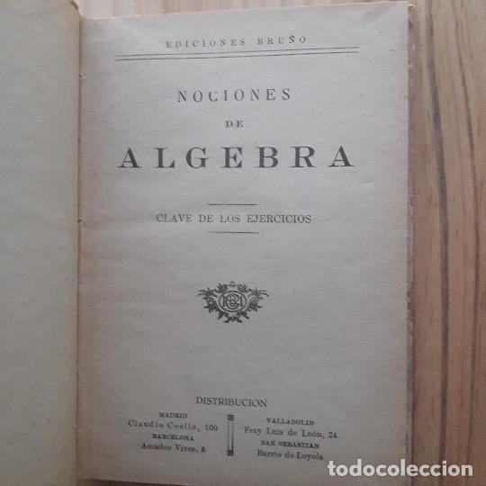 Libros de segunda mano de ciencias: NOCIONES DE ALGEBRA Y TRIGONOMETRIA (EDICIONES BRU&Ntilde;O) - Foto 5