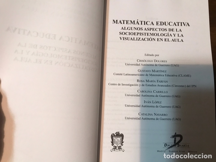 Libros de segunda mano de ciencias: Matem&aacute;tica educativa: Cris&oacute;logo Dolores - Foto 3