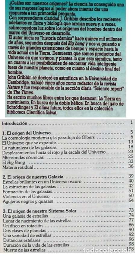 Libros de segunda mano de ciencias: GENESIS - BIBLIOTECA CIENTIFICA SALVAT - JOHN GRIBBIN - VER &Iacute;NDICE - Foto 2