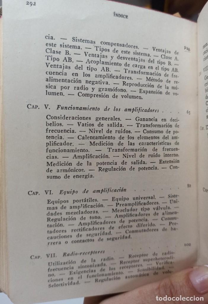Libros de segunda mano de ciencias: AMPLIFICACION Y DISTRIBUCION DEL SONIDO - A E GREENLEES- 1948 - Foto 8
