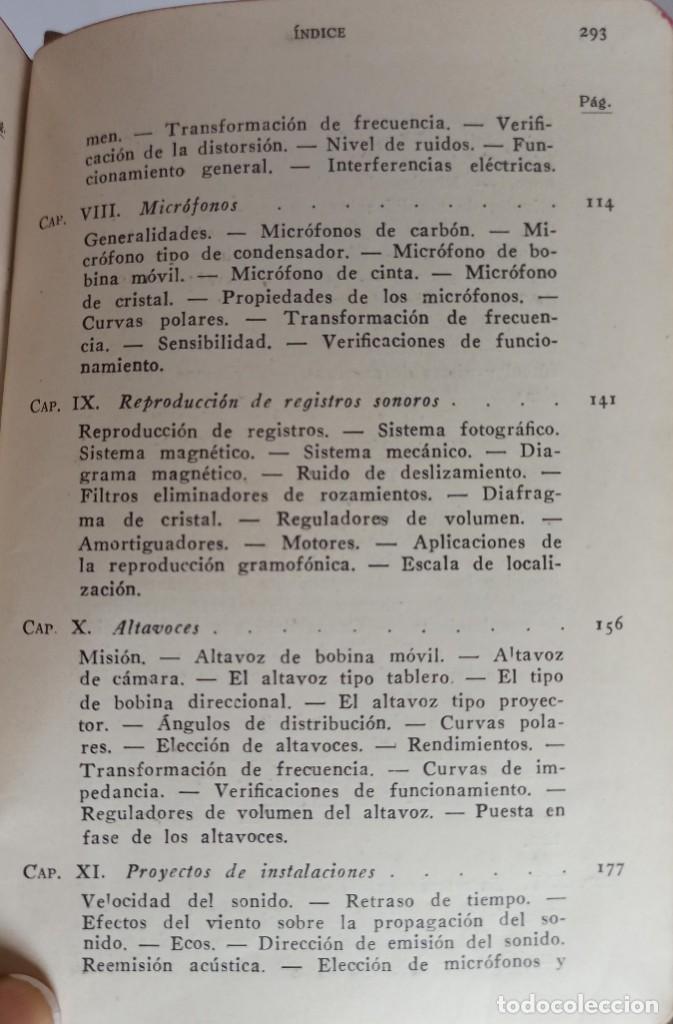 Libros de segunda mano de ciencias: AMPLIFICACION Y DISTRIBUCION DEL SONIDO - A E GREENLEES- 1948 - Foto 9