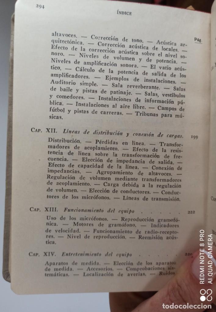 Libros de segunda mano de ciencias: AMPLIFICACION Y DISTRIBUCION DEL SONIDO - A E GREENLEES- 1948 - Foto 10