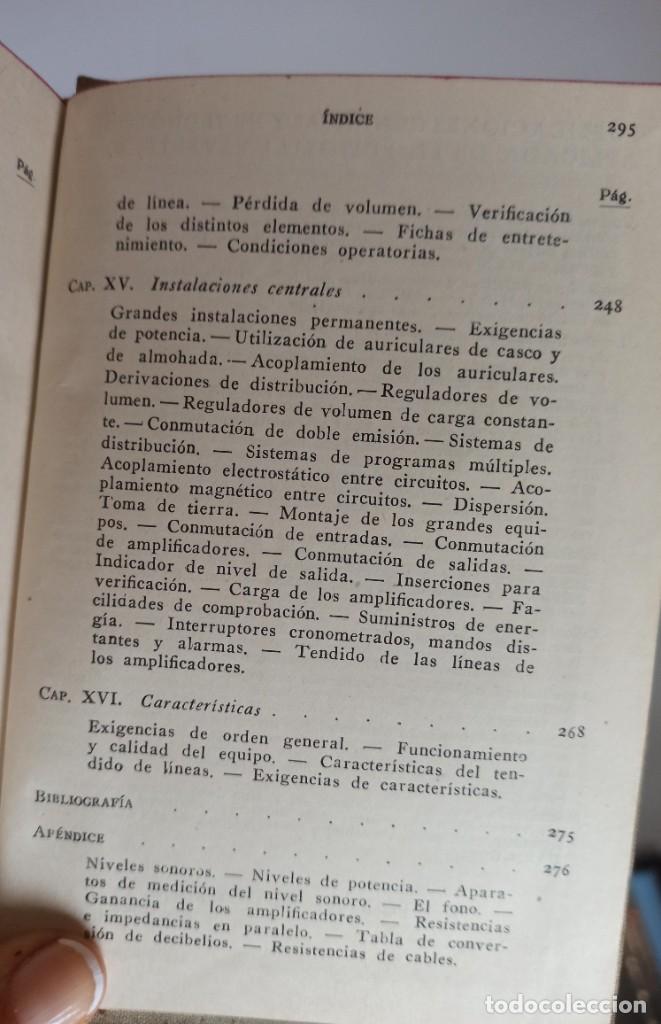 Libros de segunda mano de ciencias: AMPLIFICACION Y DISTRIBUCION DEL SONIDO - A E GREENLEES- 1948 - Foto 11