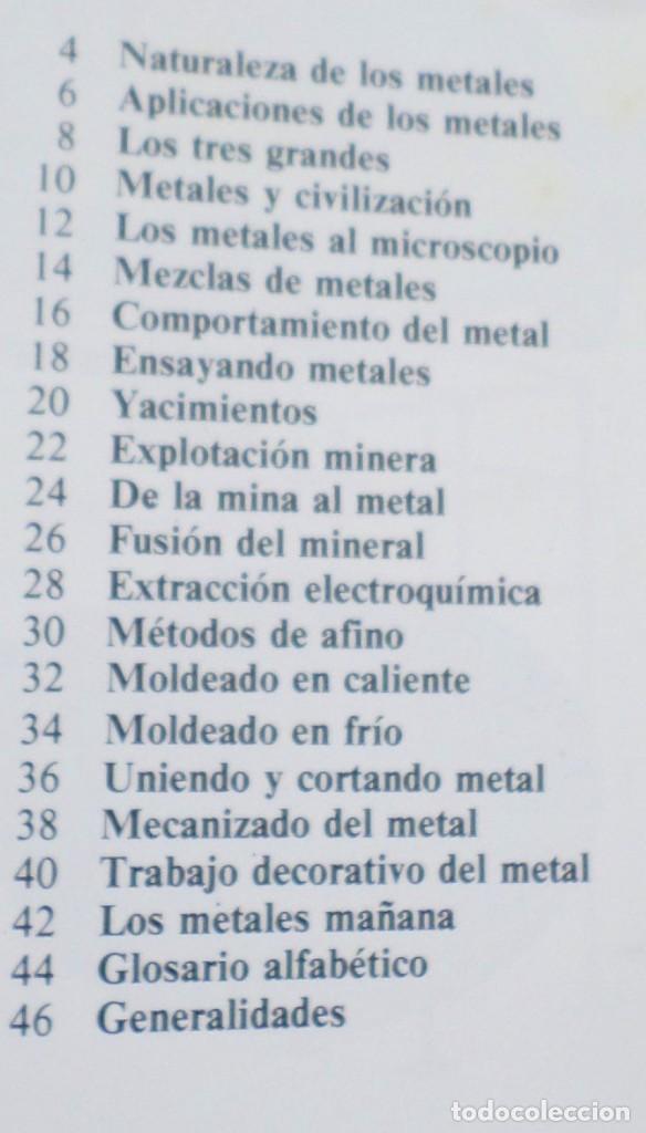 Libros de segunda mano de ciencias: METALES - Ciencia visi&oacute;n - Robin Kerrod - Vidorama - Foto 4