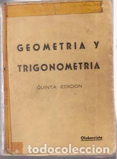 Libros de segunda mano de ciencias: Geometr&iacute;a y Trigonomer&iacute;a, Olabarrieta - Foto 1