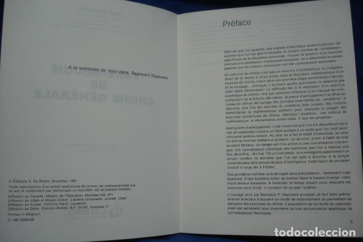 Libros de segunda mano de ciencias: VADE-MECUM DE CHIMIE G&Eacute;N&Eacute;RALE - PAUL DEPOVERE - A. DE BOECK 1981 - Foto 2