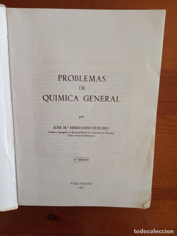 Libros de segunda mano de ciencias: PROBLEMAS DE QU&Iacute;MICA GENERAL - Foto 2