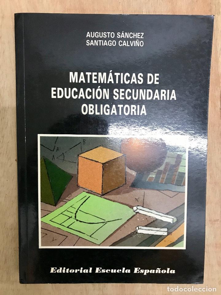 Libros de segunda mano de ciencias: MATEMATICAS EN LA ENSE&Ntilde;ANZA SECUNDARIA OBLIGATORIA. - Foto 1