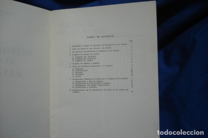 Libros de segunda mano de ciencias: EL DESENGRASE DE LOS METALES - H. BENNINGHOFF - ED. CEDEL 1967 - Foto 2