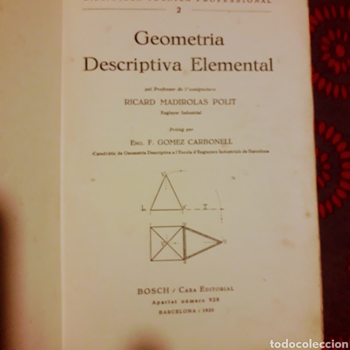Libros de segunda mano de ciencias: Geometr&iacute;a Descriptiva Elemental - Foto 3
