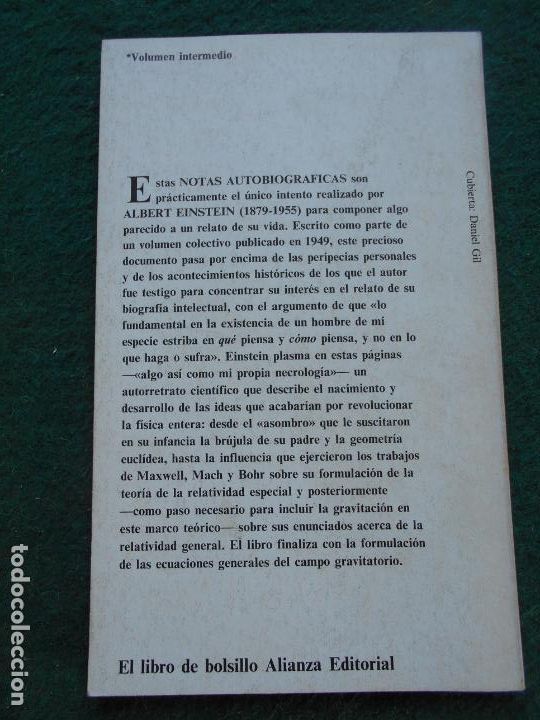 Libros de segunda mano de ciencias: NOTAS AUTOBIOGRAFICAS A. EINSTEIN ALIANZA EDITORIAL - Foto 2