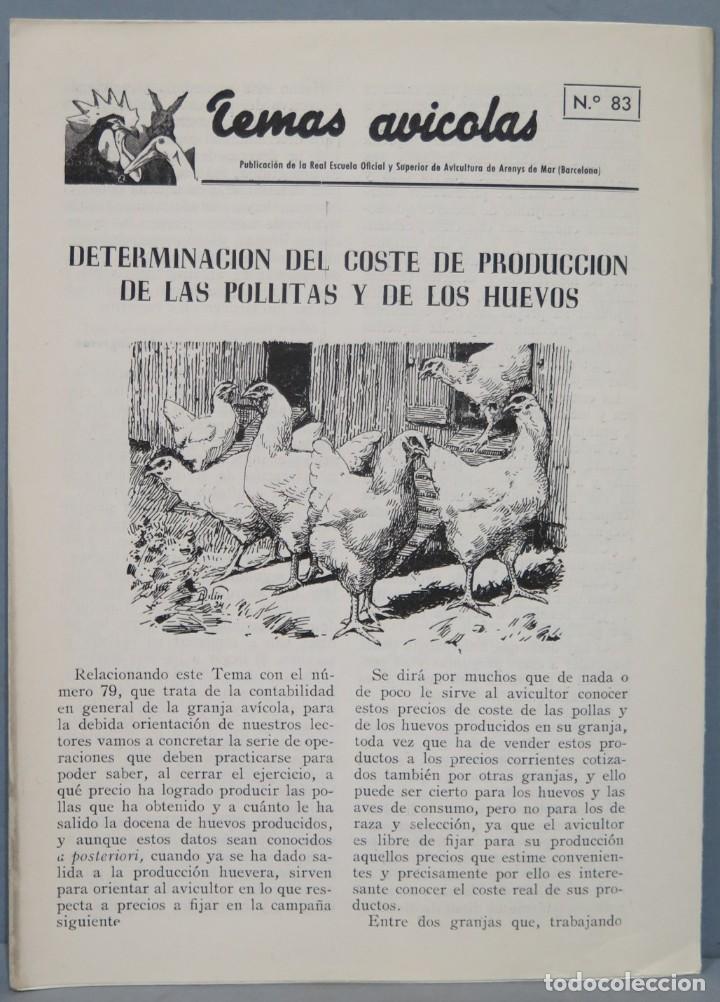 Libros de segunda mano: TEMAS AVICOLAS. ARENYS DE MAR. 83 - Foto 1