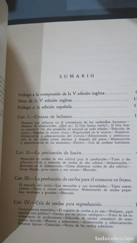 Libros de segunda mano: EL CERDO. CRIA ALIMENTACION Y ADMINISTRACION. FISHWICK - Foto 3