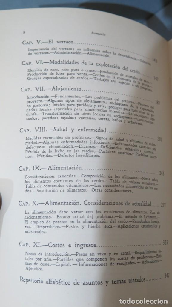Libros de segunda mano: EL CERDO. CRIA ALIMENTACION Y ADMINISTRACION. FISHWICK - Foto 4