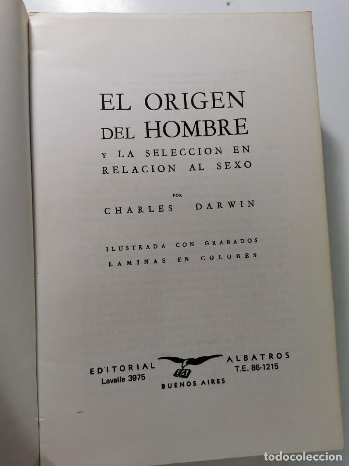 Libros de segunda mano: EL ORIGEN DEL HOMBRE (CHARLES DARWIN) - Foto 3