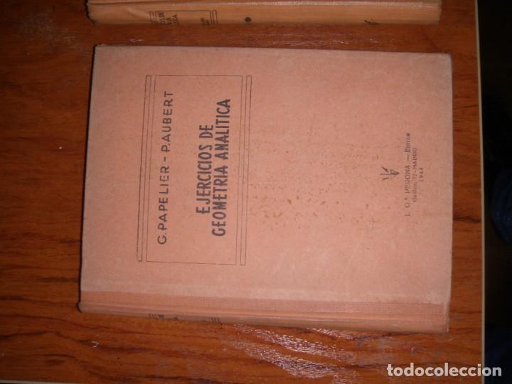 Libros de segunda mano de ciencias: TRES LIBROS EJERCICIOS DE GEOMETR&Iacute;A DESCRIPTIVA PAPELIER AUBERT PERONA EDITOR - Foto 2