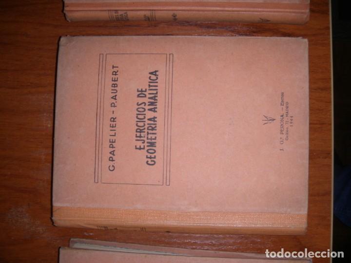 Libros de segunda mano de ciencias: TRES LIBROS EJERCICIOS DE GEOMETR&Iacute;A DESCRIPTIVA PAPELIER AUBERT PERONA EDITOR - Foto 3