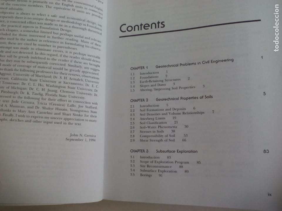Libros de segunda mano de ciencias: FOUNDATION DESIGN. GEOTECHNICAL ENGINEERING. JOHN N. CERNICA. 1995. WILEY - Foto 6