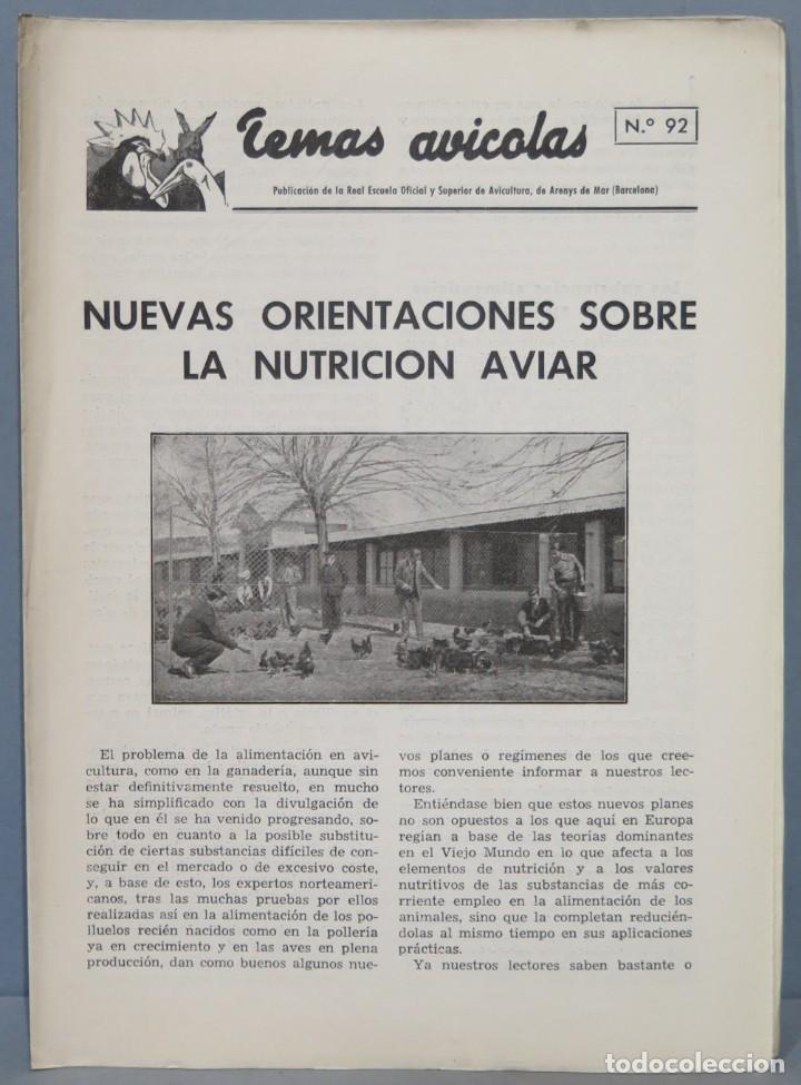 Libros de segunda mano: TEMAS AVICOLAS. ARENYS DE MAR. 92 - Foto 1