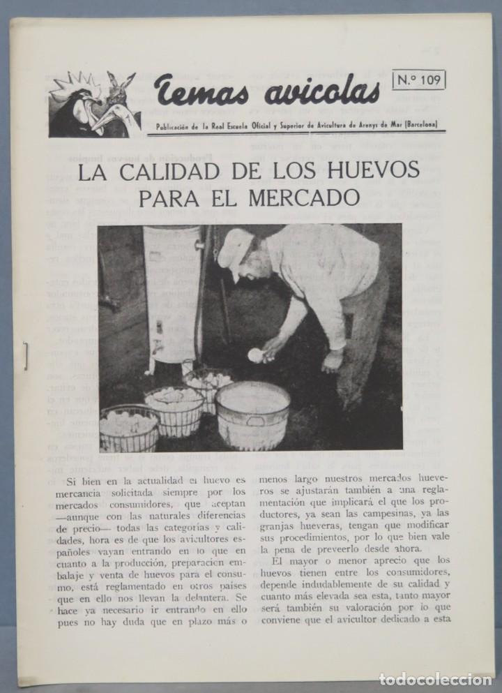 Libros de segunda mano: TEMAS AVICOLAS. ARENYS DE MAR. 109 - Foto 1