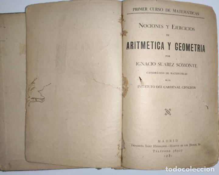Libros de segunda mano de ciencias: MATEMATICAS (1931) - Foto 2