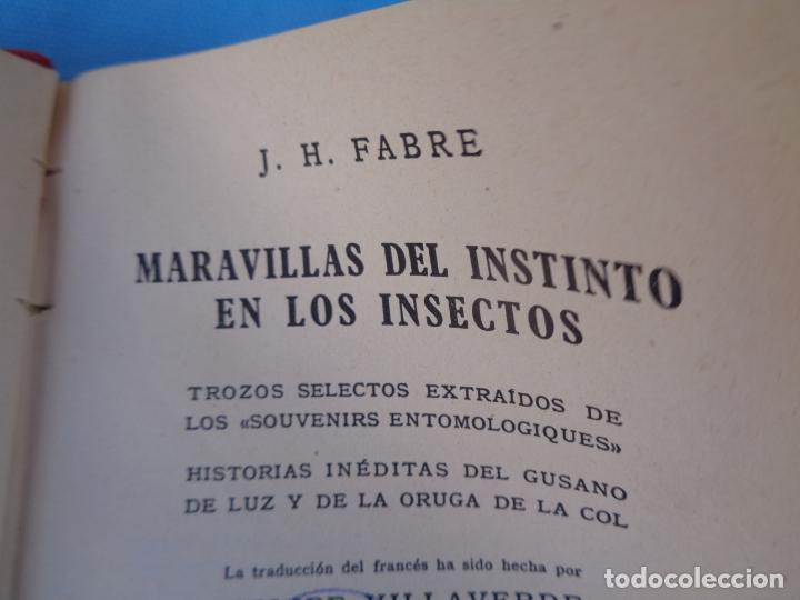 Libros de segunda mano: MARAVILLAS DEL INSTINTO DE LOS INSECTOS, J. H. FABRE - Foto 3