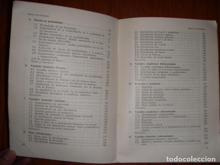 Libros de segunda mano de ciencias: LIBRO ANALISIS ESTADISTICO APLICADA SIXTO RIOS - Foto 5
