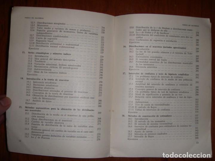 Libros de segunda mano de ciencias: LIBRO ANALISIS ESTADISTICO APLICADA SIXTO RIOS - Foto 6