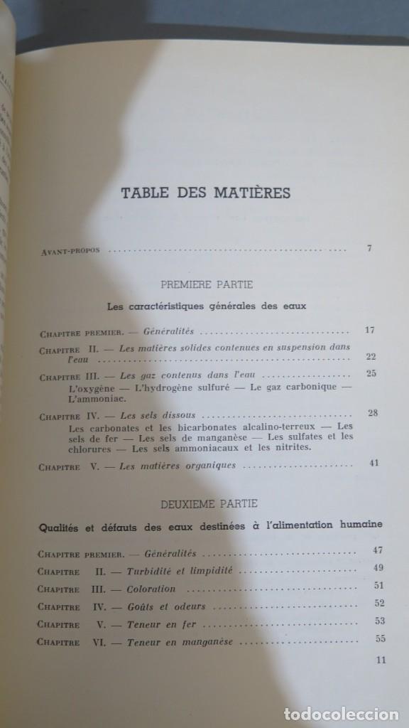 Libros de segunda mano: LES EAUX DE CONSOMMATION ET LEUR TRAITEMENT. JULITTE - Foto 2