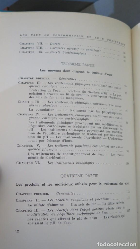 Libros de segunda mano: LES EAUX DE CONSOMMATION ET LEUR TRAITEMENT. JULITTE - Foto 3