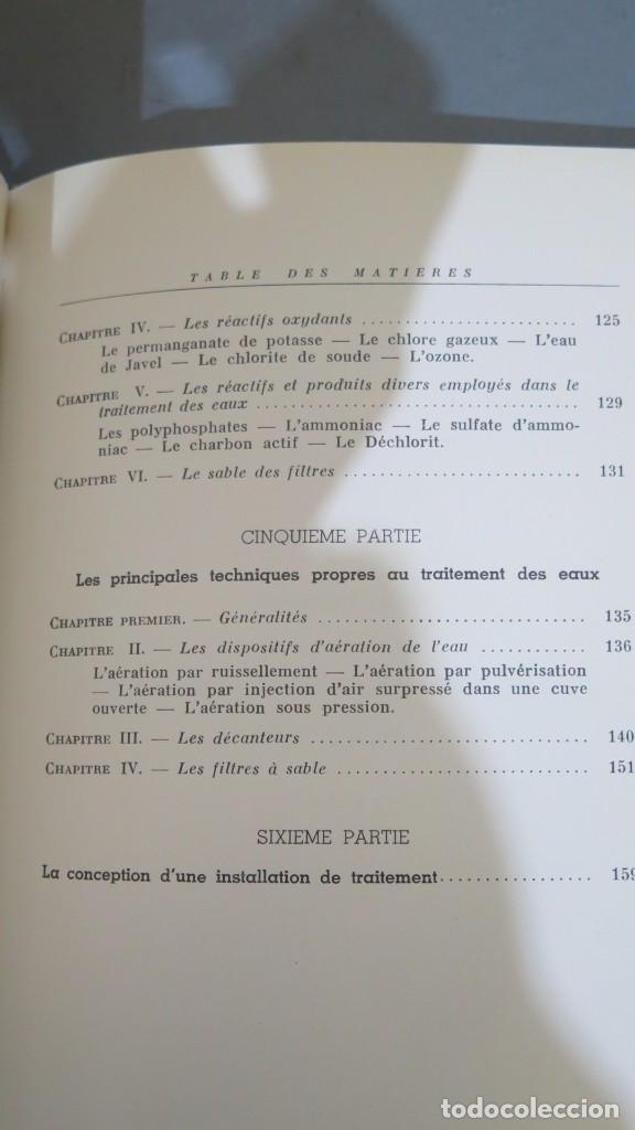 Libros de segunda mano: LES EAUX DE CONSOMMATION ET LEUR TRAITEMENT. JULITTE - Foto 4