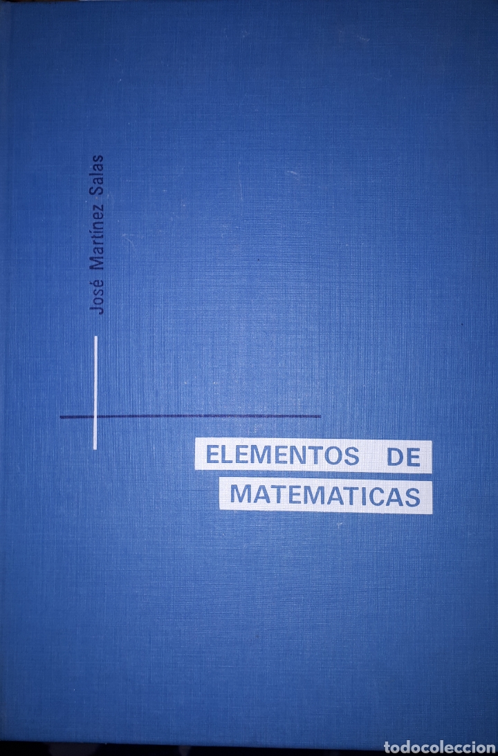 Libros de segunda mano de ciencias: ELEMENTOS DE MATEM&Aacute;TICAS JOS&Eacute; MART&Iacute;NEZ SALAS - Foto 1