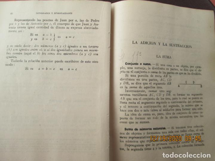 Libros de segunda mano de ciencias: MATEM&Aacute;TICAS PRIMER CURSO - JUAN RAS - 2&ordf; EDICI&Oacute;N 1950. - Foto 3