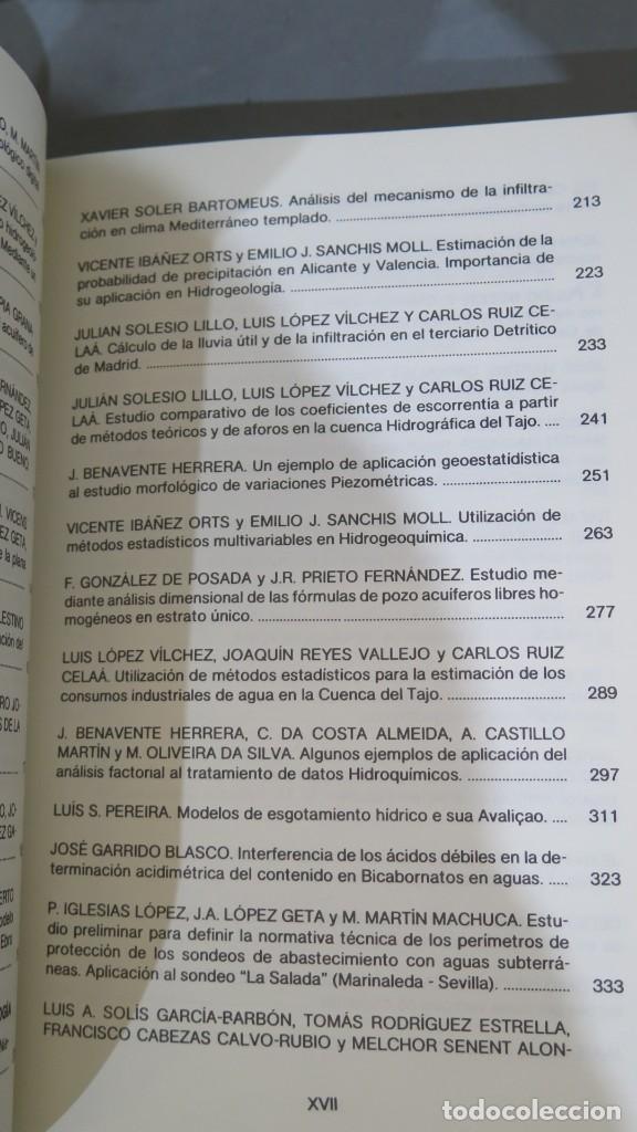 Libros de segunda mano: III SIMPOSIO DE HIDROGEOLOGIA. TOMO IX - Foto 4