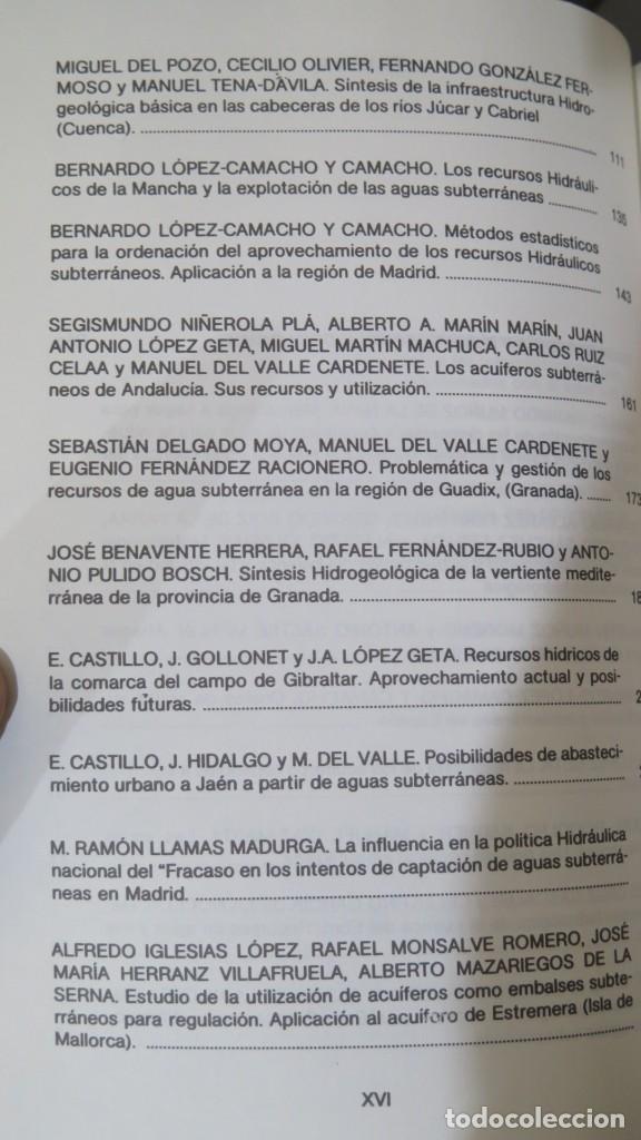 Libros de segunda mano: III SIMPOSIO DE HIDROGEOLOGIA. TOMO VIII - Foto 3
