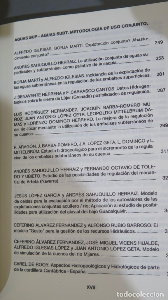 Libros de segunda mano: III SIMPOSIO DE HIDROGEOLOGIA. TOMO VIII - Foto 4