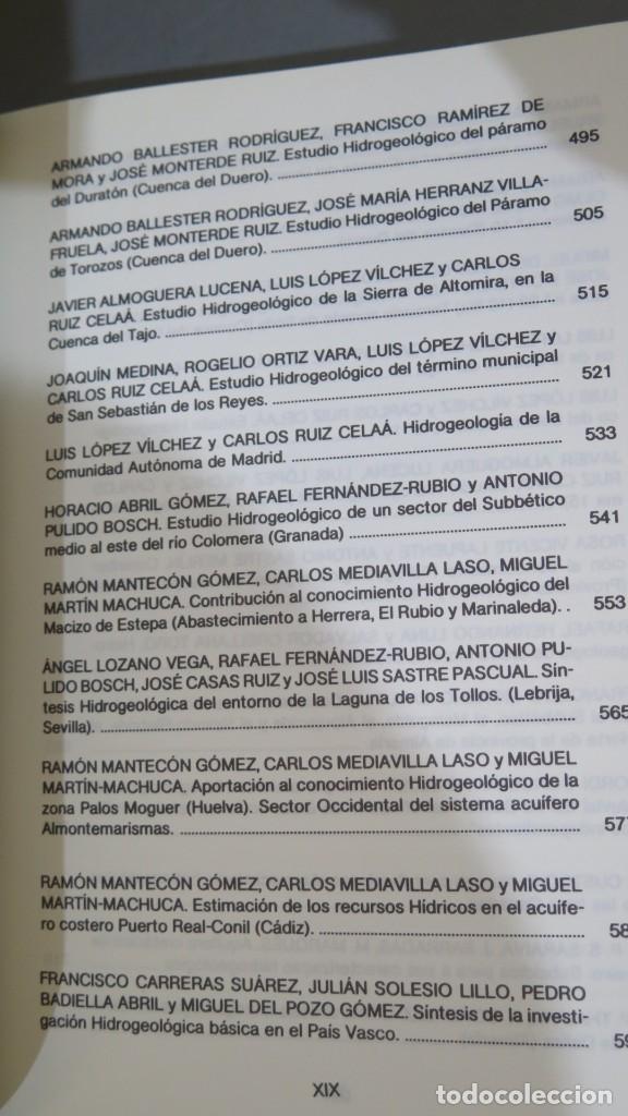 Libros de segunda mano: III SIMPOSIO DE HIDROGEOLOGIA. TOMO VIII - Foto 6