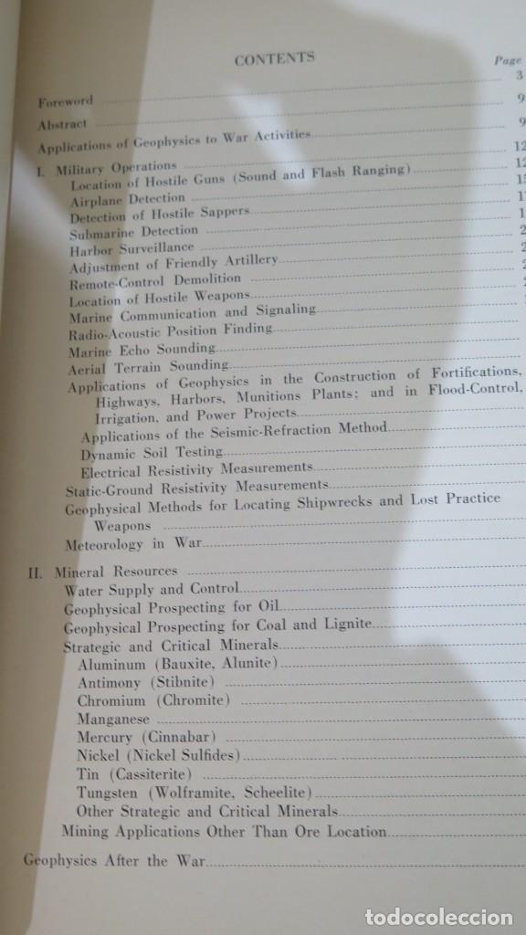 Libros de segunda mano: GEOPHYSICS IN WAR. HEILAND - Foto 2