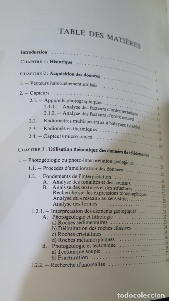 Libros de segunda mano: Utilisation De La Teledetection Dans Les Sciences De La Terre. SCANVIC - Foto 3